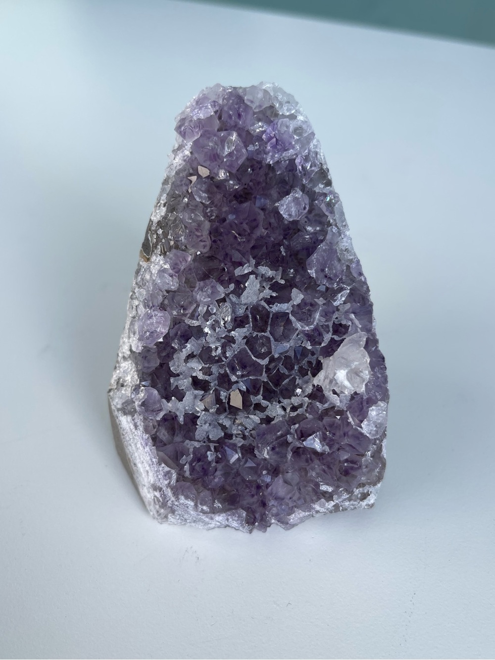 Purple Amethyst Druzy Geode Free Standing Decor